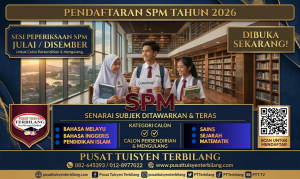 Pendaftaran SPM ULANGAN & Calon Persendirian Tahun 2026